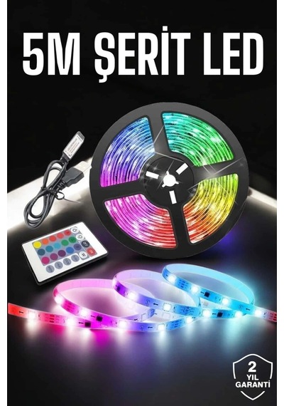 Led Işık 5 Metre Şerit Led Rgb Işıklı 86988305