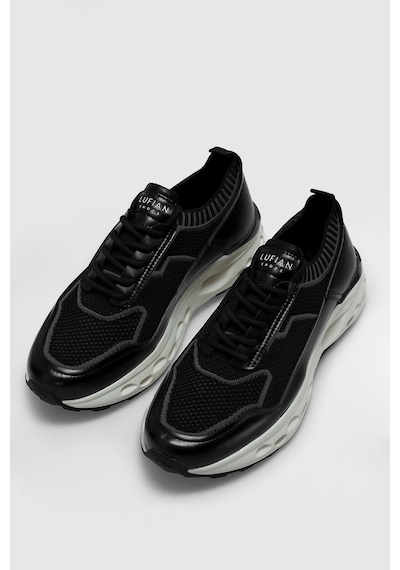 Lufian Tımothı Erkek Deri Sneaker Ayakkabı Siyah Siyah 112230237100100 Siyah