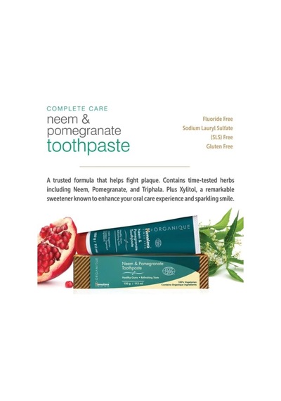 Himalaya Neem & Nar Özlü Florürsüz Organik Diş Macunu 150 G