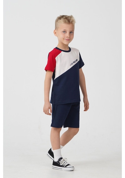 U.S. Polo Assn. Erkek Çocuk Lacivert Bermuda Takım Us2407-c-v1