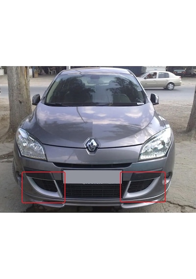 Renault Megane 3 Uyumlu Sis Çerçevesi Parlak Siyah Plastik