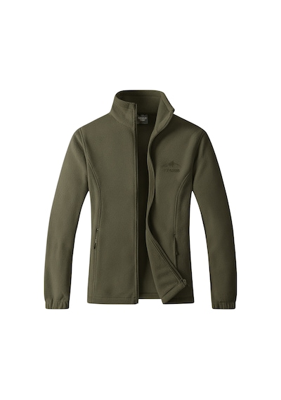 Genius Store Unisex Polar Tam Fermuarlı Outdoor Polar Ceket Tactical Polar Kadın-erkek Polar Renkli-tam Haki