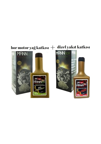 Mannbor New Nano Gold Bor Elmas Motor Yağ Katkısı+Dizel Katkı