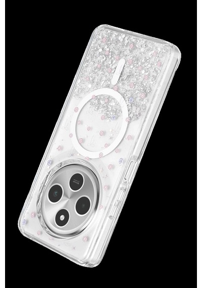 Onegif Xiaomi Redmi 14c Uyumlu Misk Simli Magsafe Kapak - Desen 1