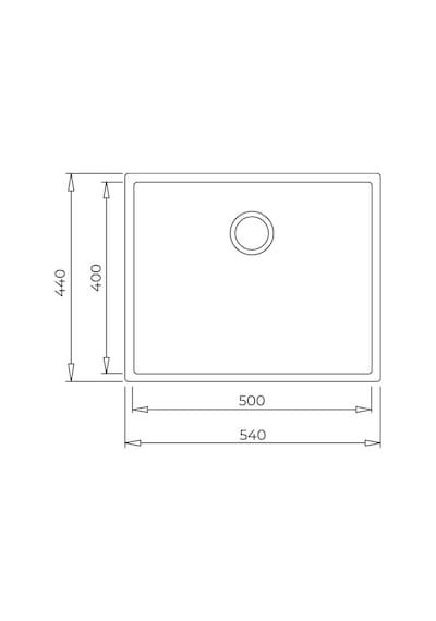 Teka Square 50.40 Tg Tek Hazneli Tegranite+ Eviye - Arctic White - 115230024
