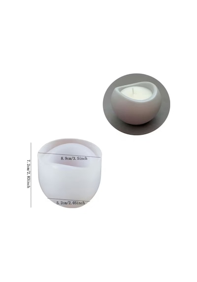 Yuvarlak Saksı Ağzı Kavisli Silikon Kalıp S985