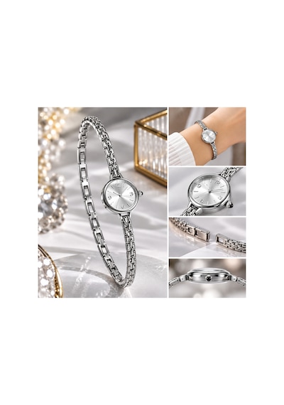 Xuping 14k Çelik Renk Atmaz Kadın Kol Saati Beyaz - 931412969 Gümüş