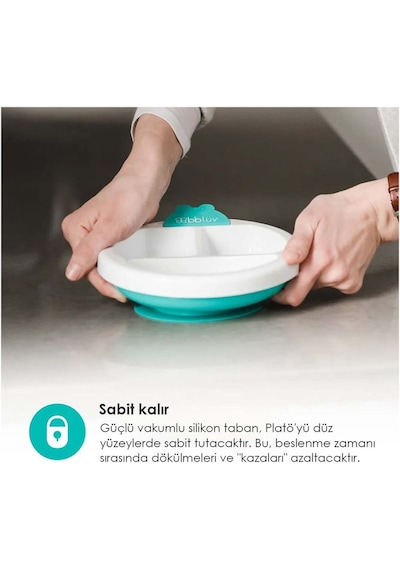 Bblüv Plato Sıcak Su Hazneli Mama Tabağı Pembe