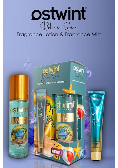 Ostwint Blue Sea Vücut Spreyi 200ml Ve Vücut Kremi 50ml Set Ferahlatıcı Deniz Esintisi Çiçeksi Parfü