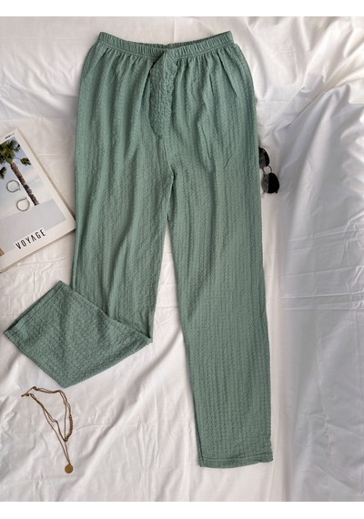 Intive Cool Comfort Waffle Kumaş Pamuklu Nefes Alabilir Basic Yazlık Jogger Pantolon Cepsiz Mint Yeşili Intive Cool Comfort Waffle Kumaş Pamuklu Nefes Alabilir Basic Yazlık Jogger Pantolon Cepsiz Mint Yeşili