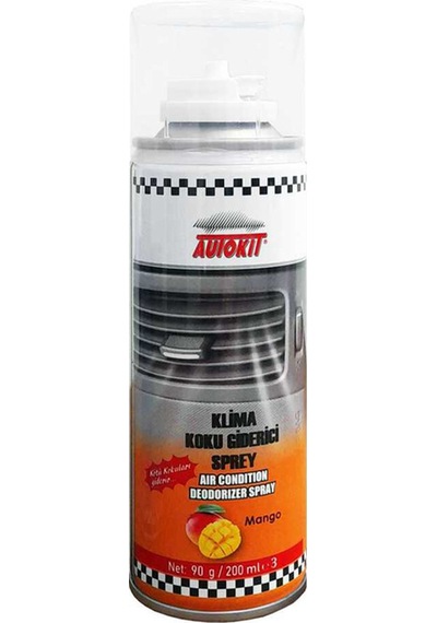 Autokit Klima Koku Giderici Sprey Mango 200ml