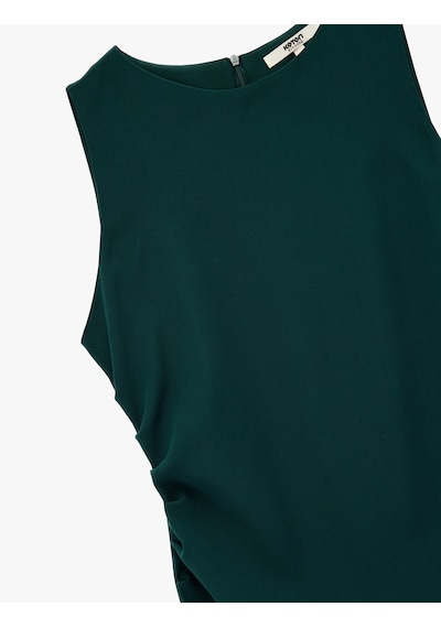 Koton Krep Kumaş Drape Detaylı Yırtmaçlı Kolsuz Bisiklet Yaka Midi Kalem Elbise Yeşil 6wak80066uw Yeşil Koton Krep Kumaş Drape Detaylı Yırtmaçlı Kolsuz Bisiklet Yaka Midi Kalem Elbise Yeşil 6wak80066uw Yeşil