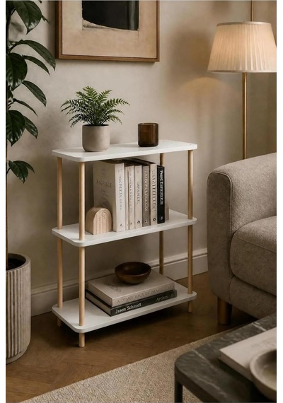 Modern Minimalist 3 Raflı Kitaplık Ahşap Ayaklı Çok Amaçlı Dekoratif Salon Ofis Düzenleyici Raf Beyaz Çok Renkli Modern Minimalist 3 Raflı Kitaplık Ahşap Ayaklı Çok Amaçlı Dekoratif Salon Ofis Düzenleyici Raf Beyaz Çok Renkli