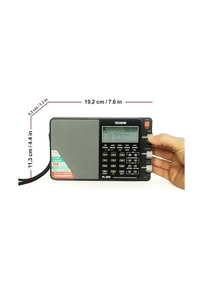 Tecsun Pl880 Dijital Radyo Dual Conversion Am/Fm Uzun Dalga