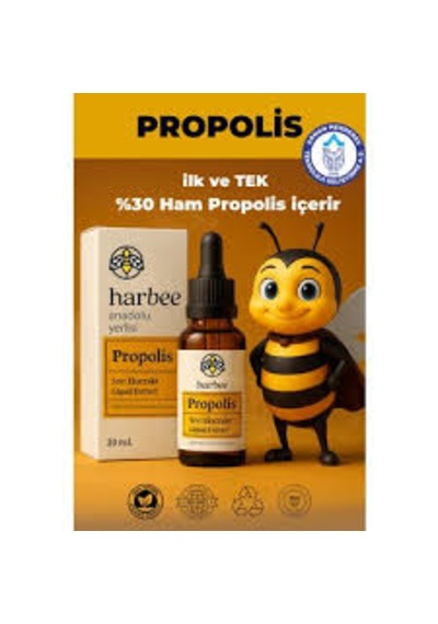 Propolis Damla 20ml %30 Ham Propolis