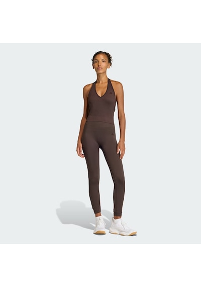Adidas Workout Essentials Tam Boy Örgü Kadın Tayt Ke5845 Kahverengi