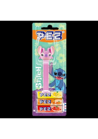 Pez Dispenser Stitch Angel Meyve Aromalı Şekerleme Makinesi Ve Şekerleme Yedekleri