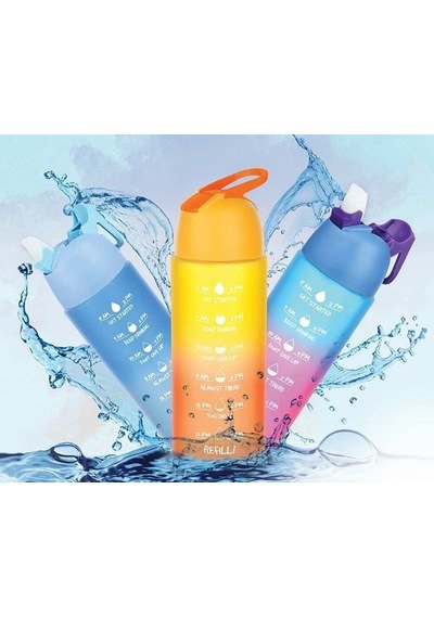 Quick Motivasyonel Matara 500 Ml - 16,9 Oz Çok Renkli