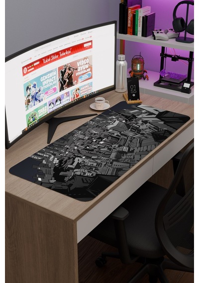 Persona 5 Kaymaz Dikişli Kauçuk Oyuncu Mousepad V4 - 90x40 Xxl Gaming Mouse Pad Fare Altlığı