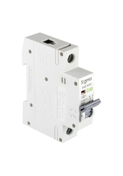 Sigma - 1p C 40 6ka Monofaze Anahtarlı Otomatik Sigorta 6sm140c