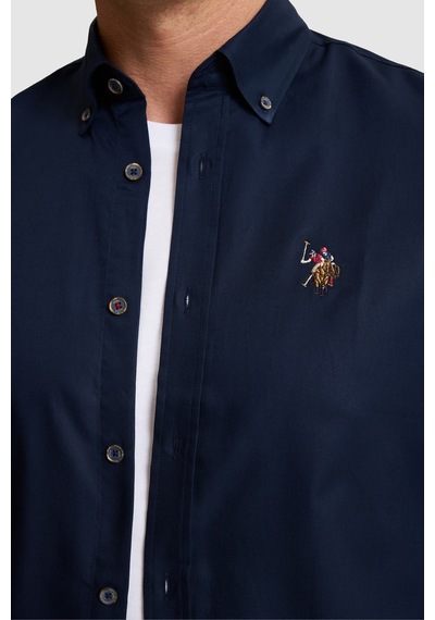 U.s. Polo Assn. Erkek Lacivert Gömlek Basic 50320242-vr033