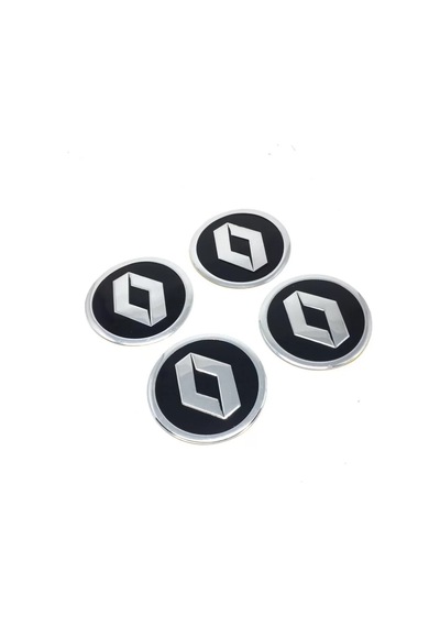 Renault Sticker Jant Göbeği Dörtlü Takım 58 Mm