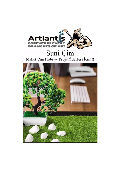 Ayrex Artlantis Yapay Çim A4 20x30 Cm 5 Adet A4 Boyutunda Maket Çim Dekorati Yapay Çim Halı Teraryum Suni Çim Diğer