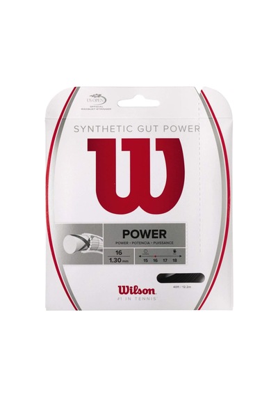 Wilson Synthetic Gut Power Raket Kordajı 1.30 MM Kordaj Siyah