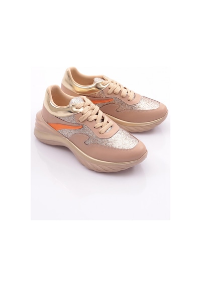 Dgn 740 Kadin Bağcikli Sneaker Ayakkabi 740-2239-R0152 Bej