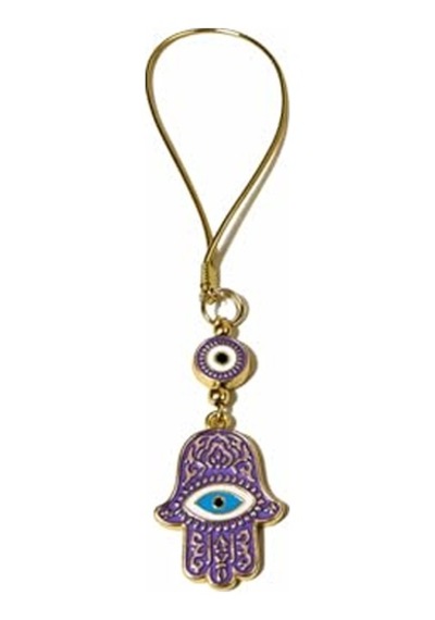 Hamsa El Nazarlık Araba Dikiz Aynası Süsü Nazar Boncuklu Araç Aksesuarı, Araba İçin Dekoratif Nazar Charm, Şans Ve Koruma Sembolü Araba Süsü Açık Gri