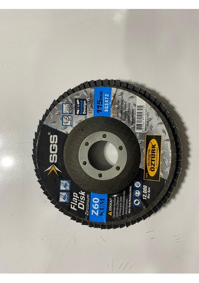 FLAP DİSK ZIMPARA ZİRKONYUM 115*60 KUM SGS472