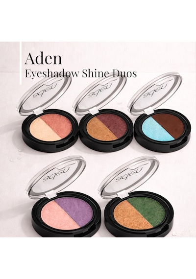 Aden Eyeshadow Shine Duos - Işıltılı Göz Farı İkilisi Gold Green Altın Yeşil 0
