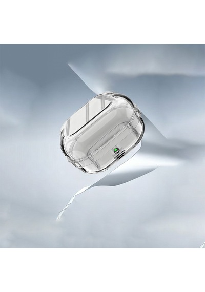 Maks Technology Samsung Galaxy Uyumlu Buds 4 Kılıf Şeffaf Silikon 360 Derece Airbag Darbe Emici Maks Koruyucu Kapak Şeffaf Siyah