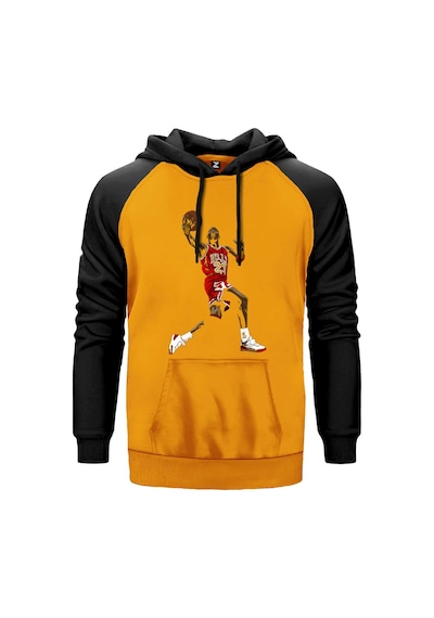 Aır Jordn Grafiti Sarı Renk Reglan Kol Sweatshirt Sarı
