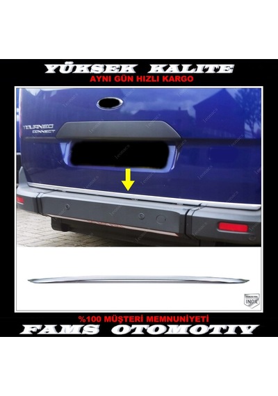 Ford Connect Krom Bagaj Alt Çıta 2014 Üzeri P.Çelik N11.890
