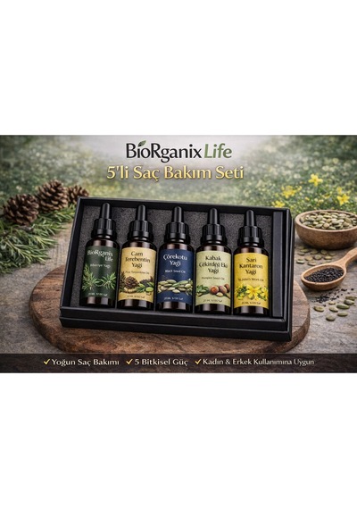 Life Yoğun Saç Bakım & Güçlendirme 5 Li Doğal Yağ Seti 20 Ml