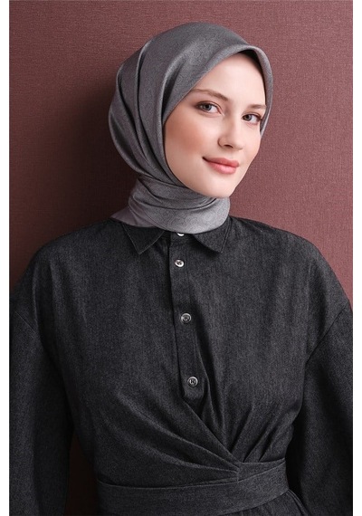 Armine İpek Eşarp 2027 Kış - 9601-51 Gümüş Sura