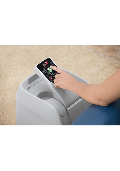 Lay-z-spa 60029 Milan Smart Airjet Plus Şişme Spa Havuzu, Mobil Uygulama Kontrollü, 4-6 Kişilik Mavi