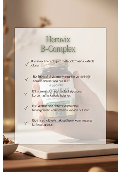 Herovix B Complex 60 Kapsül