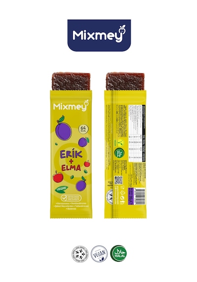 Erik Meyve Barı 18 Adet Atıştırmalıklar Vegan, Glutensiz, Koruyucusuz 20gr X 18 Adet