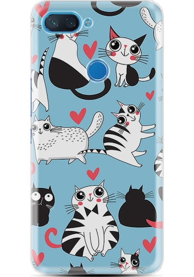 Xiaomi Mi 8 Lite Kilif Silikon Kedicikler 1772 539133159