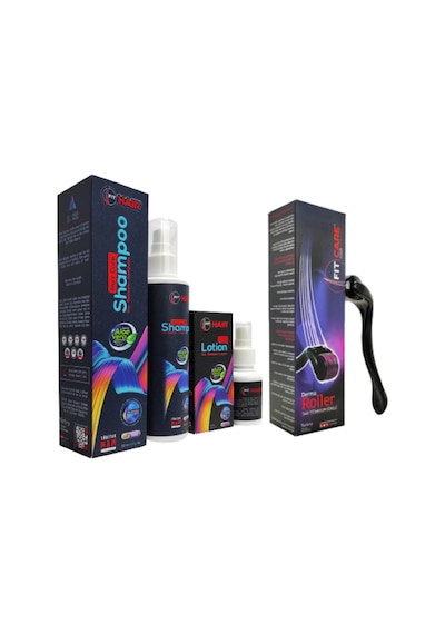FitHair %60 Daha Yoğun Fithair Losyon+ Aloeveralı Şampuan 7/1+ Dermaroller