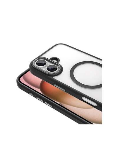 İphone 16 Plus Kılıf Magsafe Şeffaf Arka Yüz Kamera Yükseltili Silikon Hesaplı Dünya Yeşil