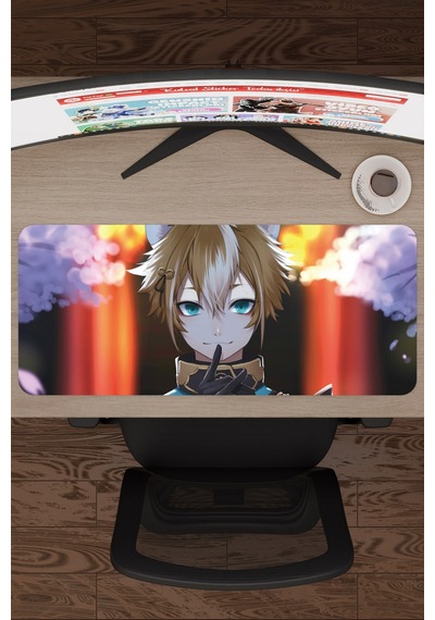 Gorou Genshin Impact Anime Oyuncu V2 - 70x30 Xl Gaming Mouse Pad Fare Altlığı