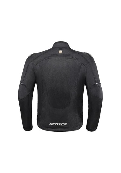 Scoyco Jk194 Motosiklet Montu Yazlık Fileli Dayanıklı Makro Kumaş Motorcu Mont Black