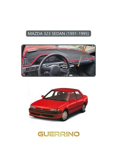 Mazda 323 Sedan 1991-1995torpido Koruma Halısı Gri Kenar