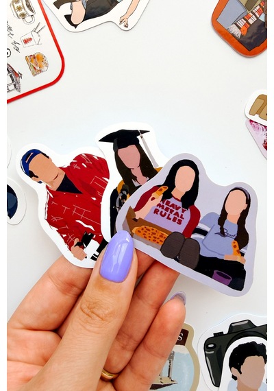 Gilmore Girls 30 Parça Sticker Paketi Suya Dayanıklı Laptop Termos Telefon Etiket Seti