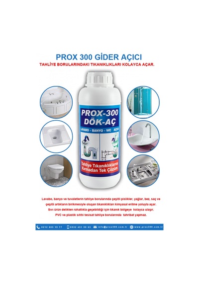 Prox Lavabo Açıcı 1000Gr