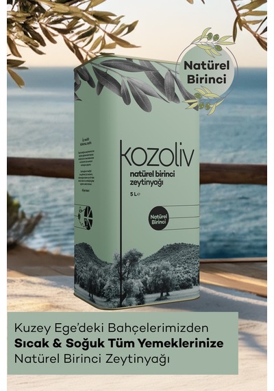 Kozoliv Naturel Birinci Zeytinyağı Teneke 5 L