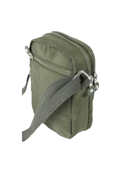 M 227 Mega Bag Krinkıl Kumaş Unisex Küçük Omuz Çantası, Telefonluk Yeşil-yesil